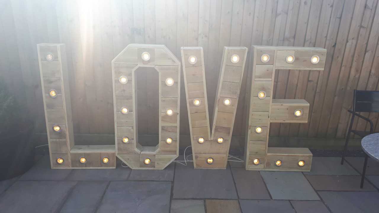 Giant Love Letter Hire